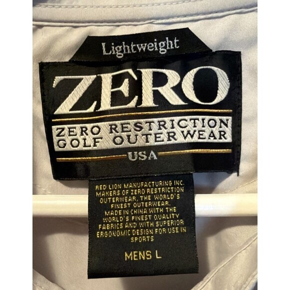 Zero Restriction Golf Lightweight Men’s Golf Vest 1/4-Snap Lg EUC - Picture 2 of 5